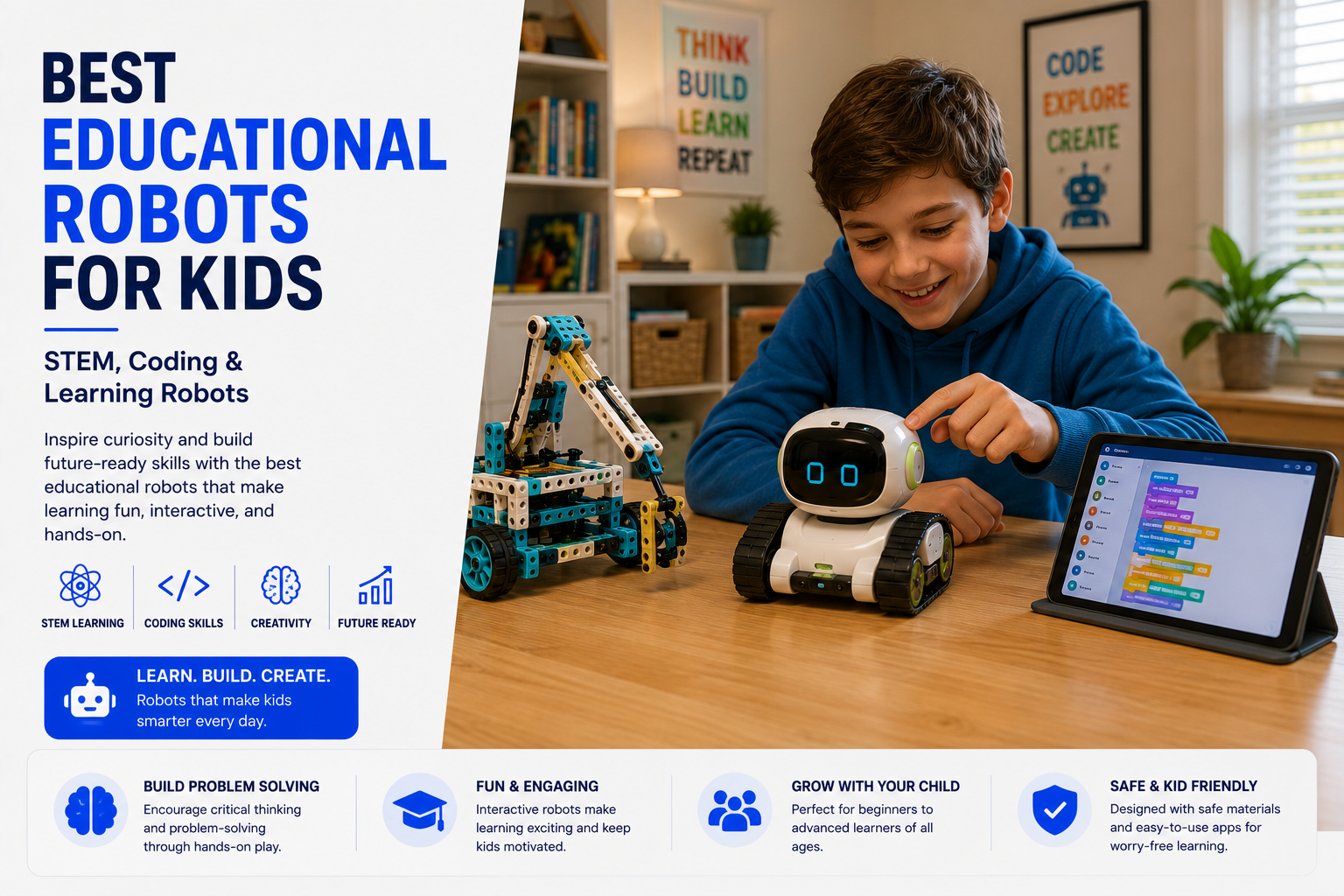 Best educational robots for kids for STEM coding and learning