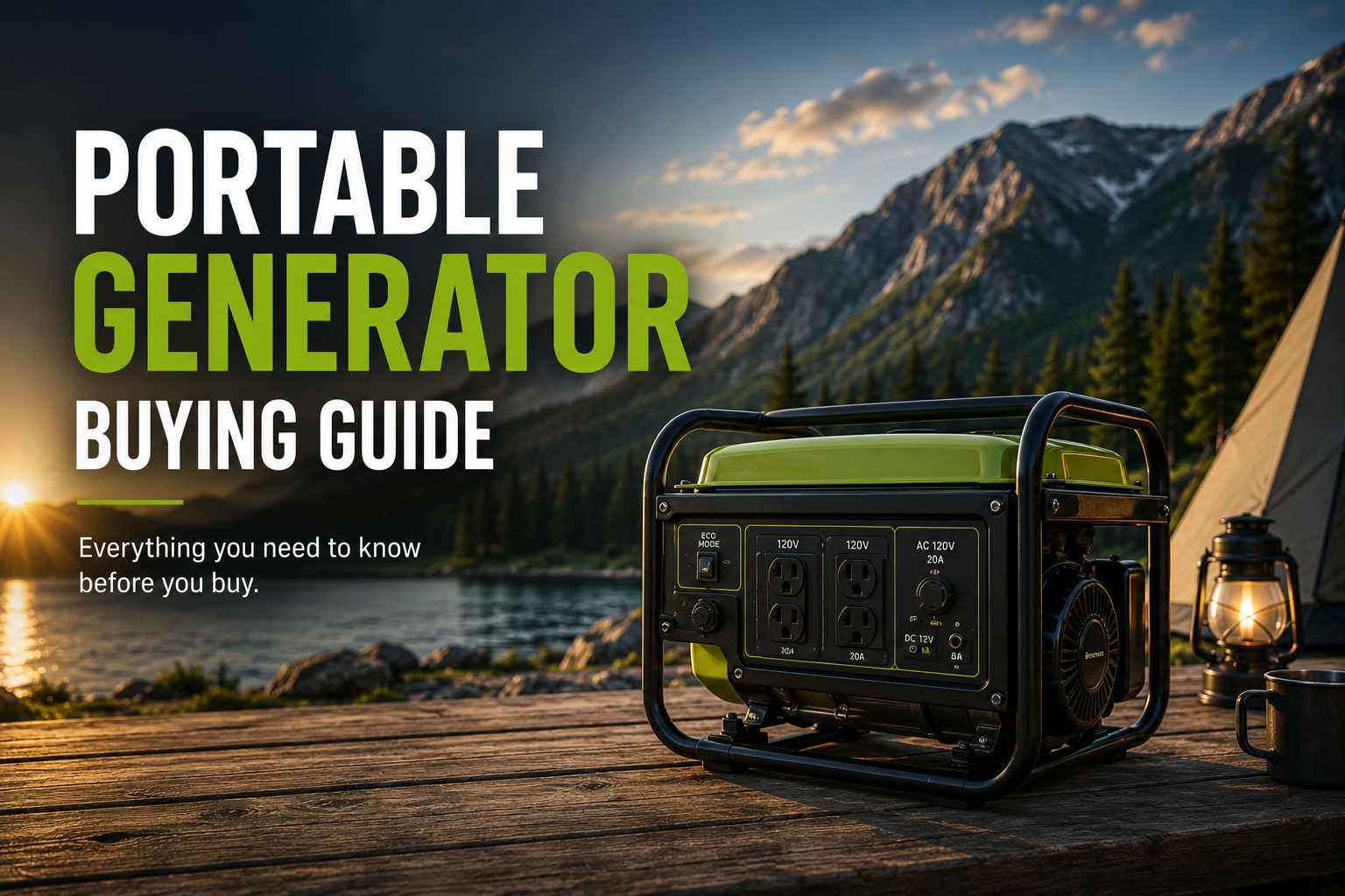 Portable generator buying guide for choosing the right generator for outages, RVs and jobsites